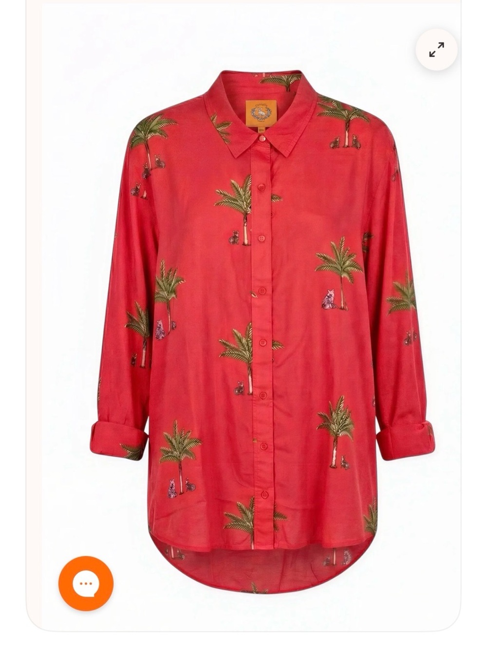 Coniglio Palm Beach Classic Button Down in Palm Print